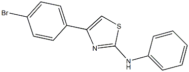 4-(4-bromophenyl)-N-phenyl-1,3-thiazol-2-amine Structure