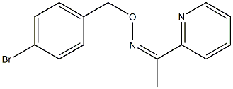 1-(2-pyridinyl)-1-ethanone O-(4-bromobenzyl)oxime Structure