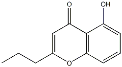 5-hydroxy-2-propyl-4H-chromen-4-one 结构式