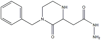 2-(4-benzyl-3-oxo-2-piperazinyl)ethanohydrazide Structure