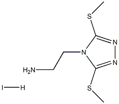 2-[3,5-di(methylthio)-4H-1,2,4-triazol-4-yl]ethylamine hydroiodide,,结构式