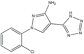 1-(2-chlorophenyl)-4-(1H-1,2,3,4-tetraazol-5-yl)-1H-pyrazol-3-amine