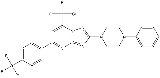 7-[chloro(difluoro)methyl]-2-(4-phenylpiperazino)-5-[4-(trifluoromethyl)phenyl][1,2,4]triazolo[1,5-a]pyrimidine|