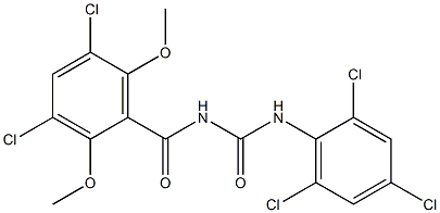 N-(3,5-dichloro-2,6-dimethoxybenzoyl)-N'-(2,4,6-trichlorophenyl)urea Structure