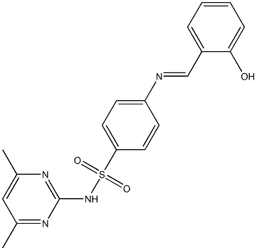 N1-(4,6-dimethylpyrimidin-2-yl)-4-[(2-hydroxybenzylidene)amino]benzene-1-sulfonamide