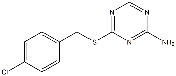 4-[(4-chlorobenzyl)thio]-1,3,5-triazin-2-amine