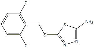 5-[(2,6-dichlorobenzyl)thio]-1,3,4-thiadiazol-2-amine 结构式