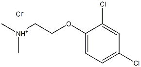 2-(2,4-dichlorophenoxy)-N,N-dimethyl-1-ethanaminium chloride 化学構造式
