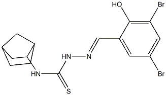 N1-bicyclo[2.2.1]hept-2-yl-2-(3,5-dibromo-2-hydroxybenzylidene)hydrazine-1- carbothioamide