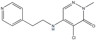 4-chloro-2-methyl-5-{[2-(4-pyridyl)ethyl]amino}-2,3-dihydropyridazin-3-one