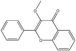 3-methoxy-2-phenyl-4H-chromen-4-one Structure