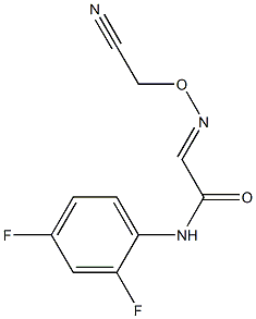  2-[(cyanomethoxy)imino]-N-(2,4-difluorophenyl)acetamide