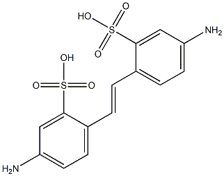 5-amino-2-[4-amino-2-(hydroxysulfonyl)styryl]benzene-1-sulfonic acid Structure