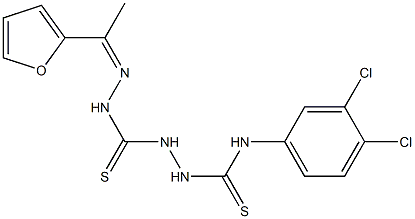 N-(3,4-dichlorophenyl)-2-({2-[(Z)-1-(2-furyl)ethylidene]hydrazino}carbothioyl)-1-hydrazinecarbothioamide|