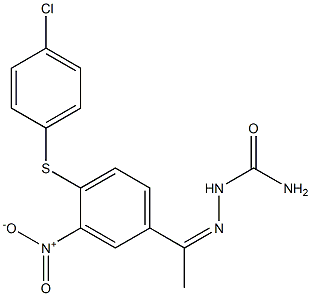  2-(1-{4-[(4-chlorophenyl)thio]-3-nitrophenyl}ethylidene)hydrazine-1-carboxamide