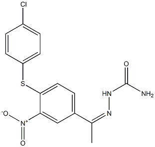 2-(1-{4-[(4-chlorophenyl)thio]-3-nitrophenyl}ethylidene)hydrazine-1-carboxamide