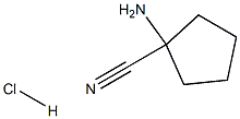 1-aminocyclopentanecarbonitrile hydrochloride,,结构式