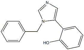 2-(1-benzyl-1H-imidazol-5-yl)phenol Struktur