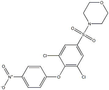 4-{[3,5-dichloro-4-(4-nitrophenoxy)phenyl]sulfonyl}morpholine Structure