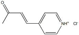 4-pyridinium-4-ylbut-3-en-2-one chloride Struktur