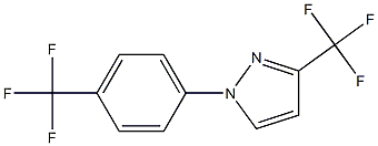 3-(trifluoromethyl)-1-[4-(trifluoromethyl)phenyl]-1H-pyrazole 结构式