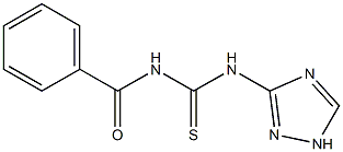 N-benzoyl-N'-(1H-1,2,4-triazol-3-yl)thiourea Struktur