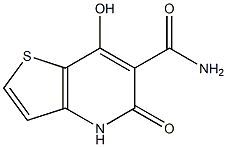 7-hydroxy-5-oxo-4,5-dihydrothieno[3,2-b]pyridine-6-carboxamide Struktur