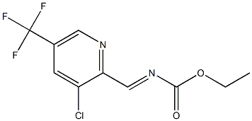 ethyl N-{(E)-[3-chloro-5-(trifluoromethyl)-2-pyridinyl]methylidene}carbamate|