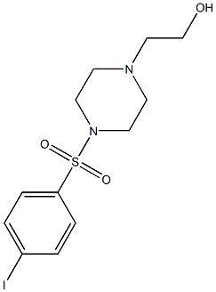 2-{4-[(4-iodophenyl)sulfonyl]piperazino}-1-ethanol