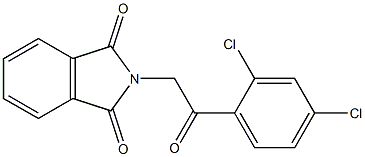 2-[2-(2,4-dichlorophenyl)-2-oxoethyl]isoindoline-1,3-dione Struktur