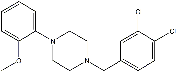 1-(3,4-dichlorobenzyl)-4-(2-methoxyphenyl)piperazine Structure