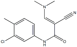 N1-(3-chloro-4-methylphenyl)-2-cyano-3-(dimethylamino)acrylamide Structure