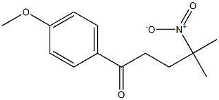 1-(4-methoxyphenyl)-4-methyl-4-nitro-1-pentanone,,结构式