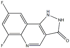 6,8-difluoro-2,3-dihydro-1H-pyrazolo[4,3-c]quinolin-3-one,,结构式