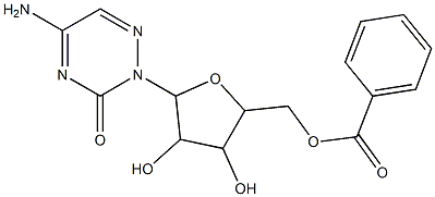 [5-(5-amino-3-oxo-2,3-dihydro-1,2,4-triazin-2-yl)-3,4-dihydroxytetrahydrofuran-2-yl]methyl benzoate Structure