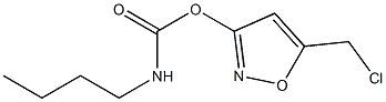 5-(chloromethyl)-3-isoxazolyl N-butylcarbamate,,结构式