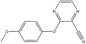 3-(4-methoxyphenoxy)-2-pyrazinecarbonitrile Structure