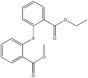 ethyl 2-{[2-(methoxycarbonyl)phenyl]thio}benzoate 化学構造式