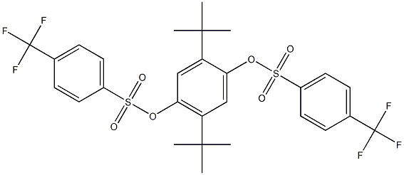  2,5-di(tert-butyl)-4-({[4-(trifluoromethyl)phenyl]sulfonyl}oxy)phenyl 4-(trifluoromethyl)benzene-1-sulfonate