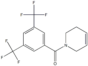 [3,5-di(trifluoromethyl)phenyl](1,2,3,6-tetrahydropyridin-1-yl)methanone,,结构式