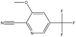 3-methoxy-5-(trifluoromethyl)-2-pyridinecarbonitrile Struktur