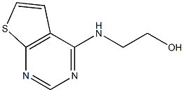 2-(thieno[2,3-d]pyrimidin-4-ylamino)ethan-1-ol,,结构式