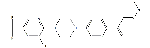 1-(4-{4-[3-chloro-5-(trifluoromethyl)-2-pyridinyl]piperazino}phenyl)-3-(dimethylamino)-2-propen-1-one