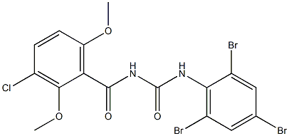 N-(3-chloro-2,6-dimethoxybenzoyl)-N'-(2,4,6-tribromophenyl)urea