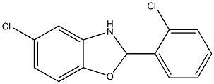 5-chloro-2-(2-chlorophenyl)-2,3-dihydro-1,3-benzoxazole Structure