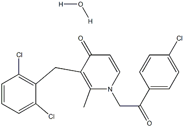  1-[2-(4-chlorophenyl)-2-oxoethyl]-3-(2,6-dichlorobenzyl)-2-methyl-4(1H)-pyridinonemonohydrate