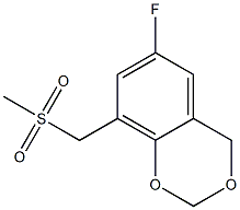 6-fluoro-8-[(methylsulfonyl)methyl]-4H-1,3-benzodioxine Structure