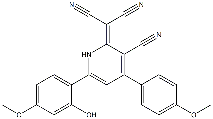 2-[3-cyano-6-(2-hydroxy-4-methoxyphenyl)-4-(4-methoxyphenyl)-1,2-dihydropyridin-2-yliden]malononitrile