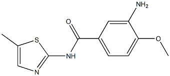 3-amino-4-methoxy-N-(5-methyl-1,3-thiazol-2-yl)benzamide Structure