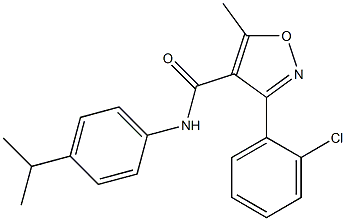3-(2-chlorophenyl)-N-(4-isopropylphenyl)-5-methyl-4-isoxazolecarboxamide|